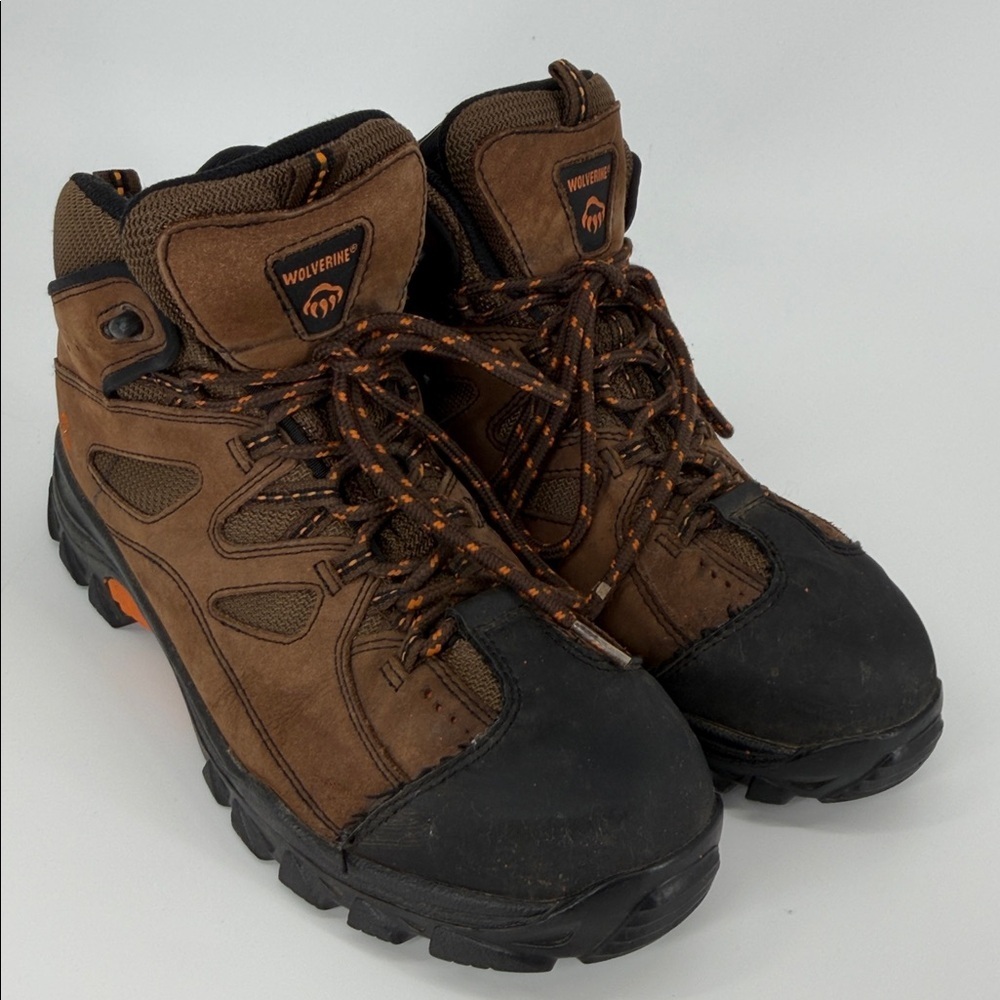 Wolverine Mens Hudson Steel Toe Work 6” Lace Up Leather Boots Mens Size 10M - Picture 2 of 11